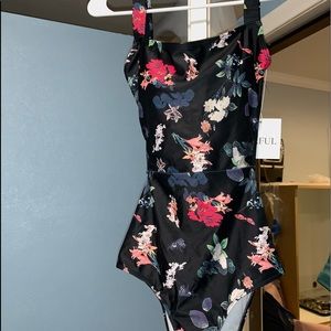 Floral print one piece Bikini